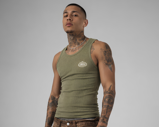ESSENTIALS TANK TOP - OLIVE