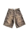 FLARED JORTS - BROWN