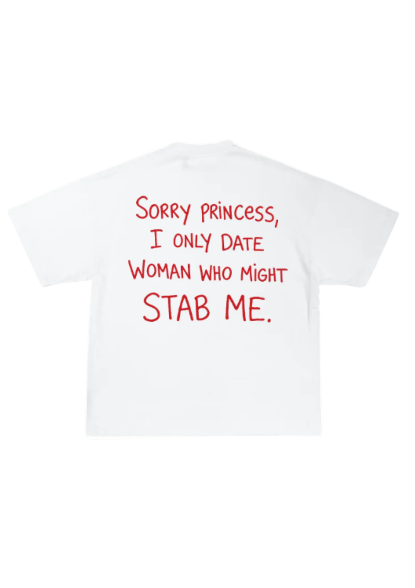 STAB ME SHIRT - WHITE
